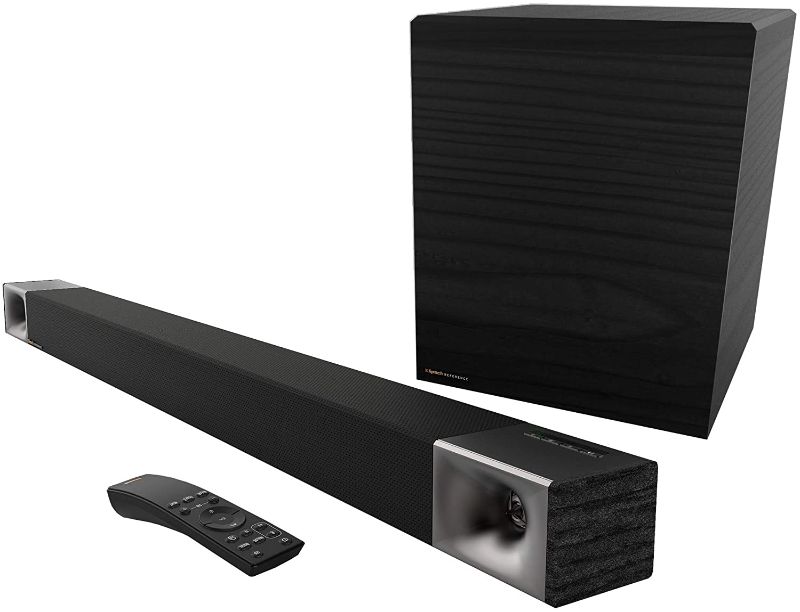 Photo 1 of Klipsch Cinema 600 Sound Bar 3.1 Home Theater System with HDMI-ARC for Easy Set-Up, Black SOUND BAR IS HEAVILY BENT
