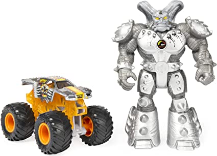 Photo 1 of Monster Jam, Official Max-D 1:64 Scale Monster Truck and 5-Inch Maximus Creatures Action Figure Set
