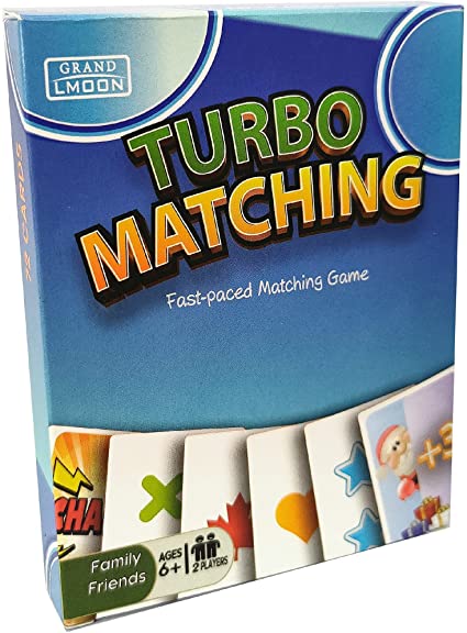 Photo 1 of Turbo Matching Family Card Travel Game 72 Cards with Action Cards and Instructions for Kids 6+ (Regular Poker Size)
