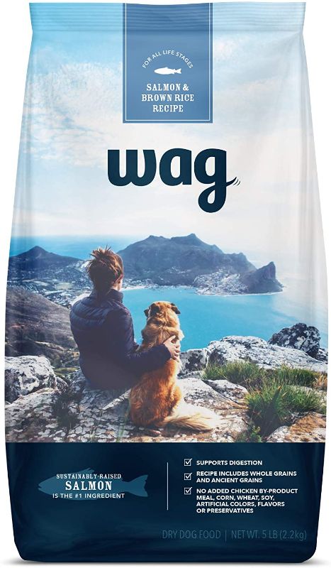 Photo 1 of Amazon Brand - Wag Wholesome Grains Dry Dog Food 
6 5lb bags 