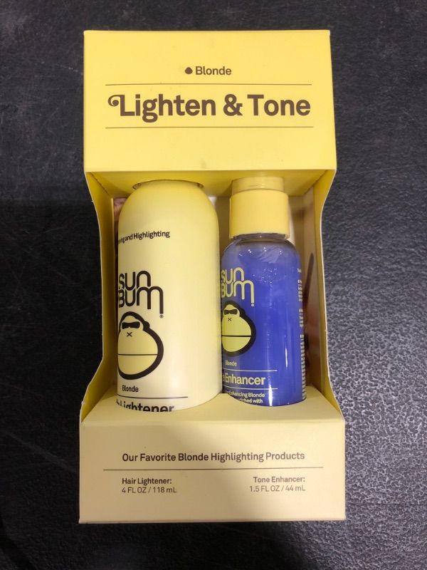 Photo 3 of Sun Bum Lighten and Tone Kit | Blonde Hair Lightener and Tone Enhancer Travel Kit | Vegan, Paraben, Gluten and Cruelty Free
