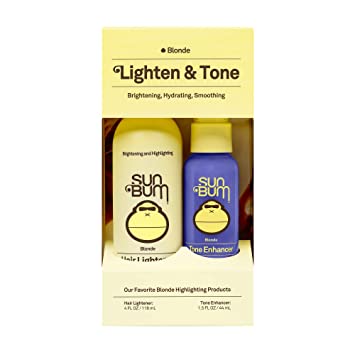 Photo 1 of Sun Bum Lighten and Tone Kit | Blonde Hair Lightener and Tone Enhancer Travel Kit | Vegan, Paraben, Gluten and Cruelty Free
