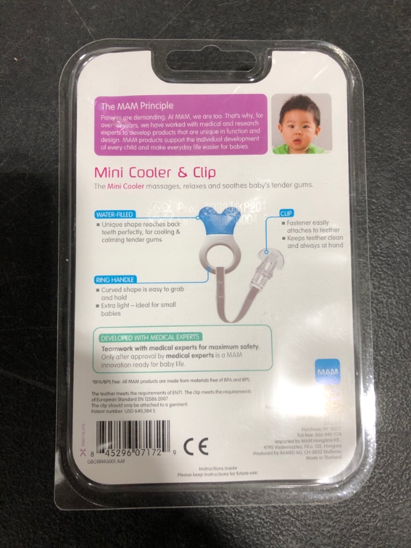 Photo 3 of MAM Mini-Cooler Teether with Clip - Pink

