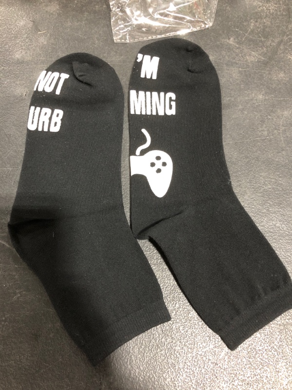 Photo 4 of Do Not Disturb I'm Gaming Socks, Gaming Sock Novelty Gifts for Teen Boys Mens Gamer Kids Sons Husbands Dad Father
