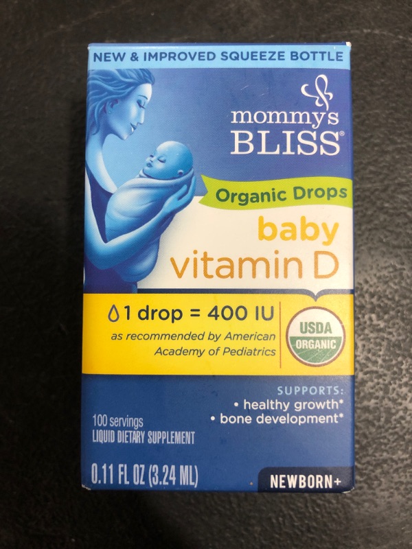 Photo 2 of Mommy's Bliss Organic Drops No Artificial Color, Vitamin D, 0.11 Fl Oz
02/2023.