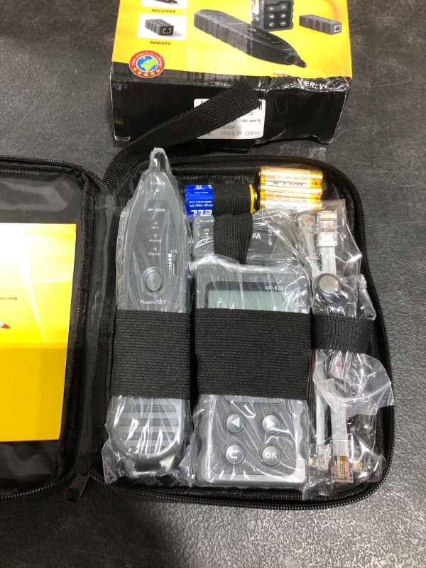 Photo 1 of KOLSOL Network Cable Tester, Ethernet Wire Tracer with NCV & Lamp for CAT5 CAT6, PoE Tester Detect Voltage Measure Fault Distance by TDR NF-8209
