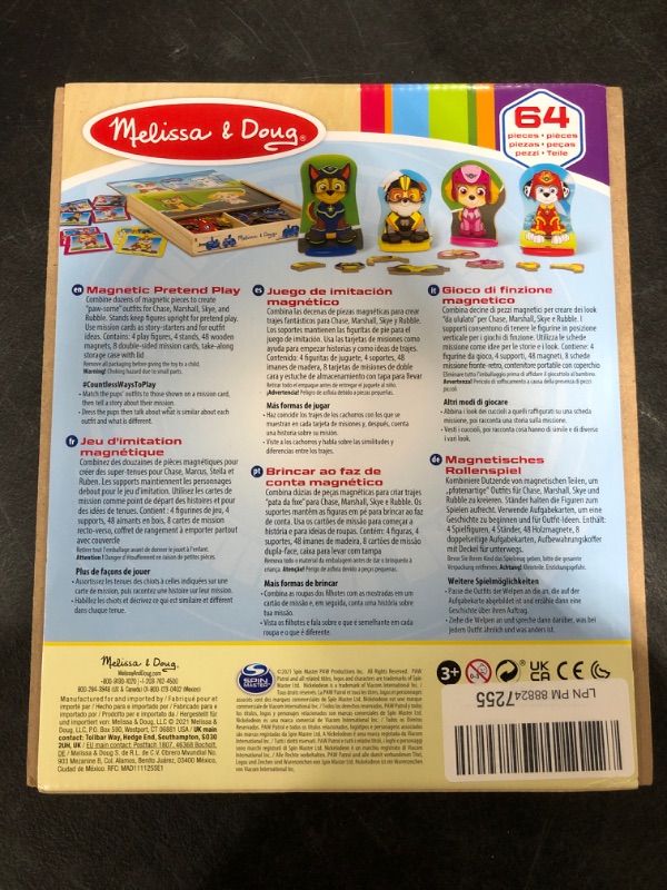 Photo 2 of MELISSA AND DOUG PAW PATROL 64 PIECE PUZZLE