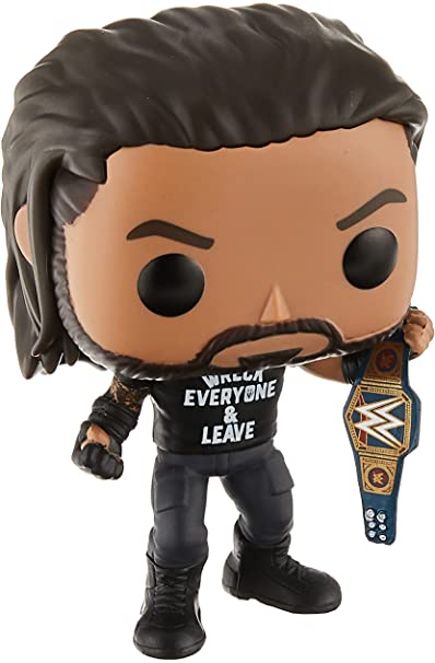 Photo 1 of Funko POP WWE: Roman Reigns with Title, Wreck Everyone and Leave, Amazon Exclusive Vinyl Figure, Multicolor, (57309)
