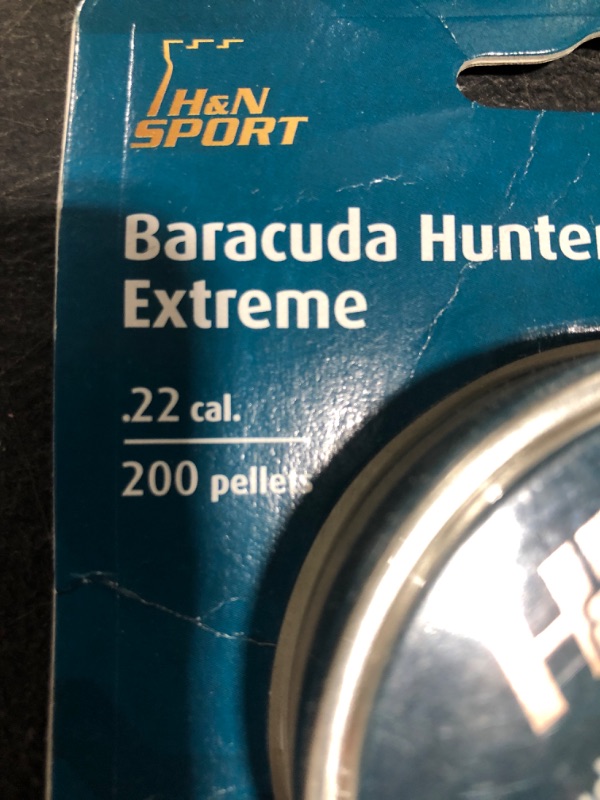 Photo 3 of 
Haendler & Natermann Baracuda Hunter Extreme Pellets, 0.22 cal./18.52 gr, Hollowpoint, 200 Count (Pack of 1)
LOT OF 2
