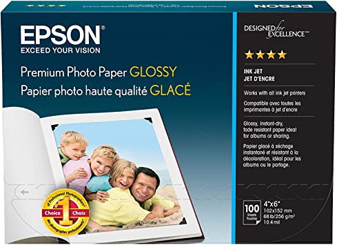 Photo 1 of Epson S041727 Premium Photo Paper, 68 lbs., High-Gloss, 4 x 6 (Pack of 100 Sheets),White
OPEN BOX.