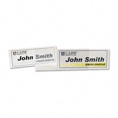 Photo 1 of C-Line? Inkjet/Laser Name Tent Holders, 11 1/5" X 4 3/10", Clear, Box of 25
