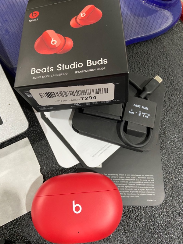 Photo 3 of Beats Studio Buds – True Wireless Noise Cancelling Earphones – Beats Red
