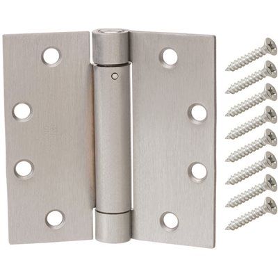 Photo 1 of Everbilt 4-1/2 in. Adjustable Spring Hinge Satin Chrome Finish 15494 - Brand New
