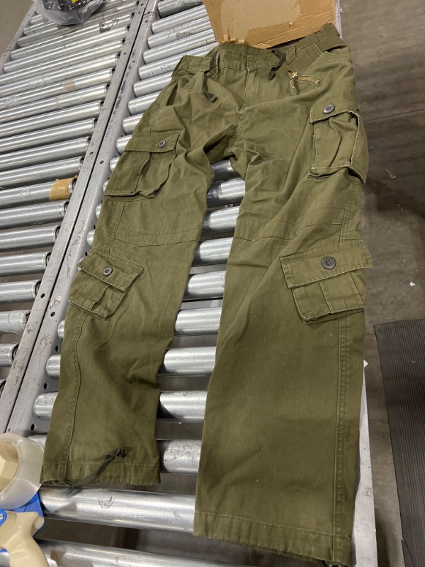 Photo 1 of OCHENTA Men's Casual Military Cargo Pants with 8 Pockets,Size 34