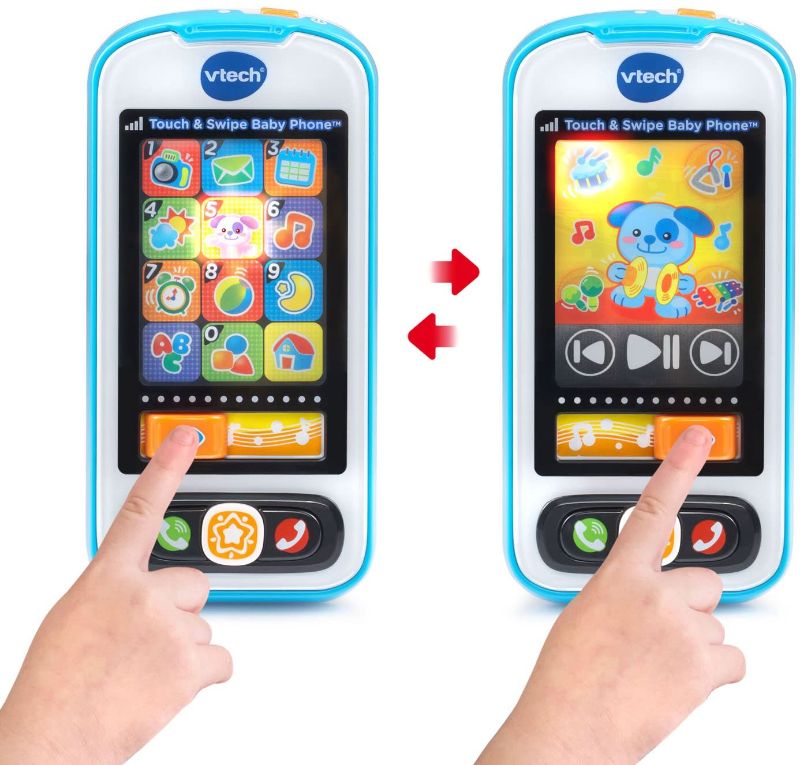 Photo 1 of VTech Touch and Swipe Baby Phone, Blue
