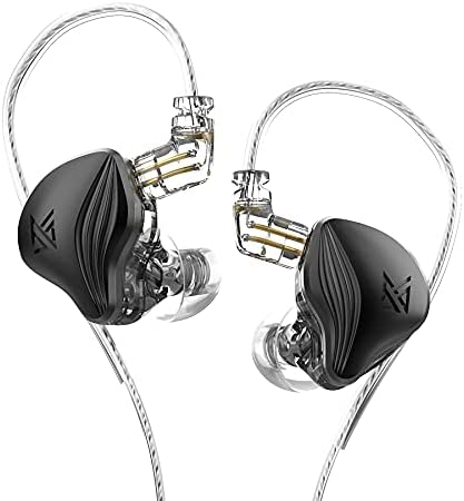 Photo 1 of Linsoul KZ ZEX Electret Electrostatic Driver Dynamic Driver Dual Hybrid Driver HiFi in Ear Earphone with Detachable 0.75mm 2Pin Silver-Plated Cable (Without Mic, Black)
