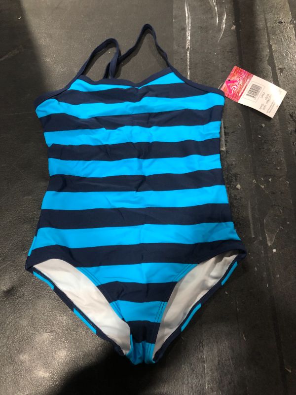 Photo 1 of Kanu Surf Girls' Maggie UPF 50+ Beach Sport Athletic One Piece Swimsuit SIZE 12
