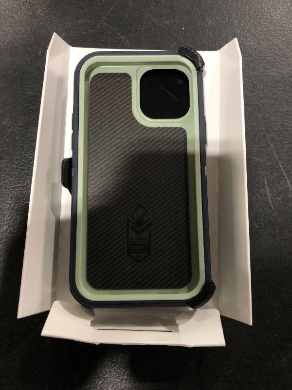 Photo 3 of OTTERBOX DEFENDER SERIES SCREENLESS EDITION Case for iPhone 12 & iPhone 12 Pro - VARSITY BLUES (DESERT SAGE/DRESS BLUES)
