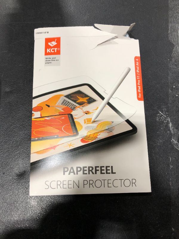 Photo 2 of KCT [2 PACK] Paperfeel Screen Protector Compatible with iPad 9/8/7(10.2-Inch, 2021&2020&2019 Model, 9th 8th 7th generation),iPad 10.2 Matte PET Paperfeel Film No Glare Scratch Resistant Paperfeel Protector,Compatible with Apple Pencil
