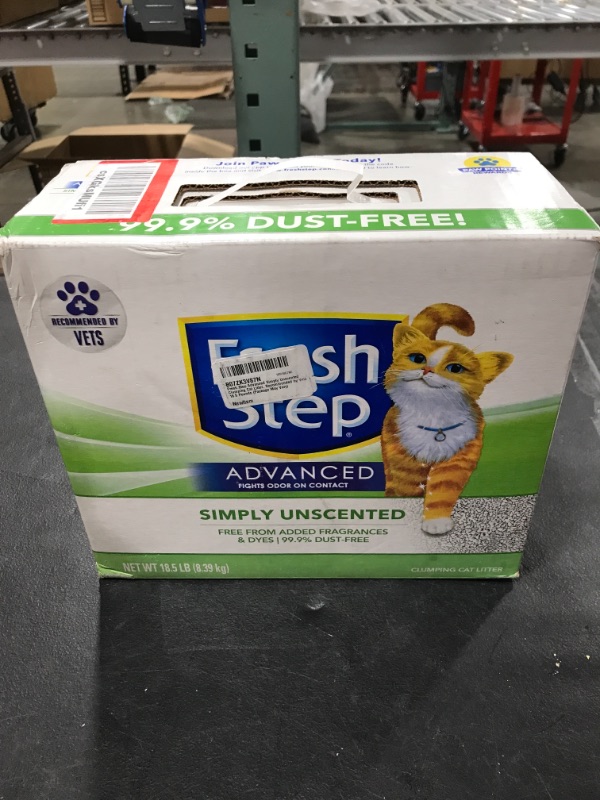 Photo 2 of Fresh Step Advanced Simply Unscented Clumping Cat Litter, Recommended by Vets
