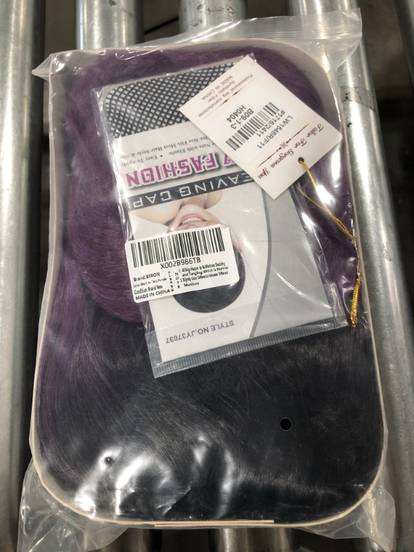 Photo 2 of BERON Black Purple Wig Long Purple Wig Wavy Purple Wig for Women Taro Purple Wig Heat Resistant Synthetic Hair Purple Cosplay Wig (Black to Taro Purple)
