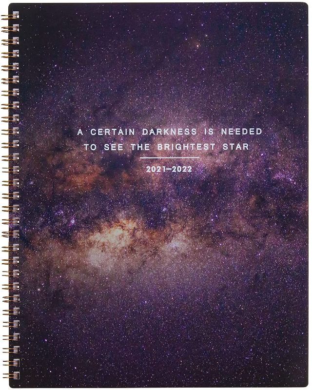 Photo 1 of 2022 Monthly Planner, 18-Month Planner Calendar, 11"x8" Planner Monthly with Tabs& Pocket Stickers, 2021-2022 Monthly Planner, Academic Planner Daily Monthly Cute Planner, Thick Paper, Starry
