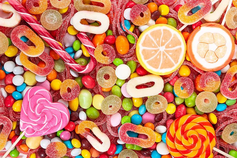 Photo 1 of Homebody - Sweet Candies - 1000 Piece Premium Jigsaw Puzzle for Adults, Multi Color, 26.77" L X 18.89" W (Sweet Candies)
