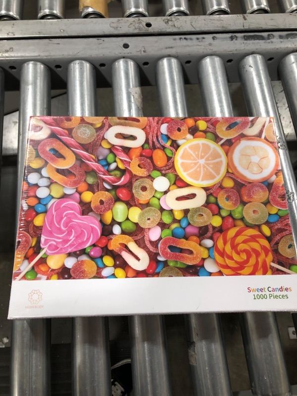 Photo 2 of Homebody - Sweet Candies - 1000 Piece Premium Jigsaw Puzzle for Adults, Multi Color, 26.77" L X 18.89" W (Sweet Candies)
