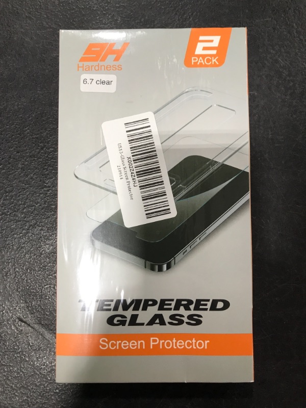 Photo 1 of 9H HARDNESS 6.7 INCH TEMPERED GLASS SCREEN PROTECTION. 2 PACK. 