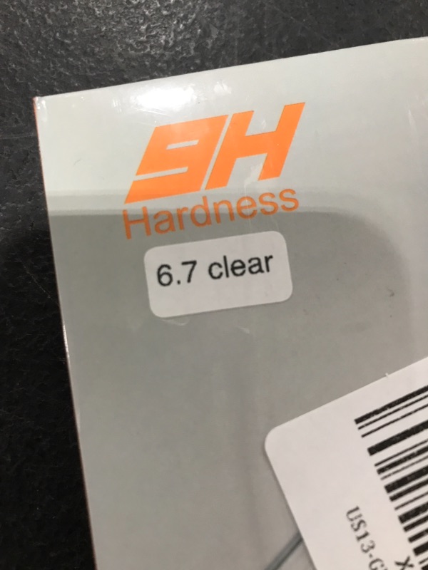 Photo 3 of 9H HARDNESS 6.7 INCH TEMPERED GLASS SCREEN PROTECTION. 2 PACK. 