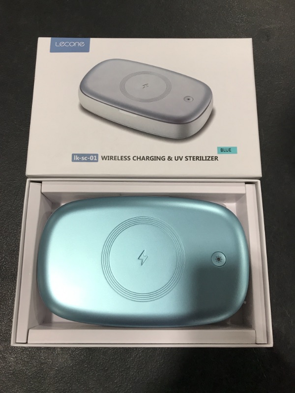 Photo 1 of UV Phone Sanitizer Box - Cell Phone Sterilizer with Aroma Spa, Kills 99.9% of Bacteria, Disinfecting Portable Phone Cleaner UV Light Soap with Wireless Charger for Smartphone iPhone,Watch,Keys
