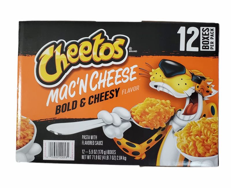 Photo 1 of Cheetos Mac 'N Cheese Bold & Cheesy Flavor 12 Box Pack
BEST BY FEB 2022.