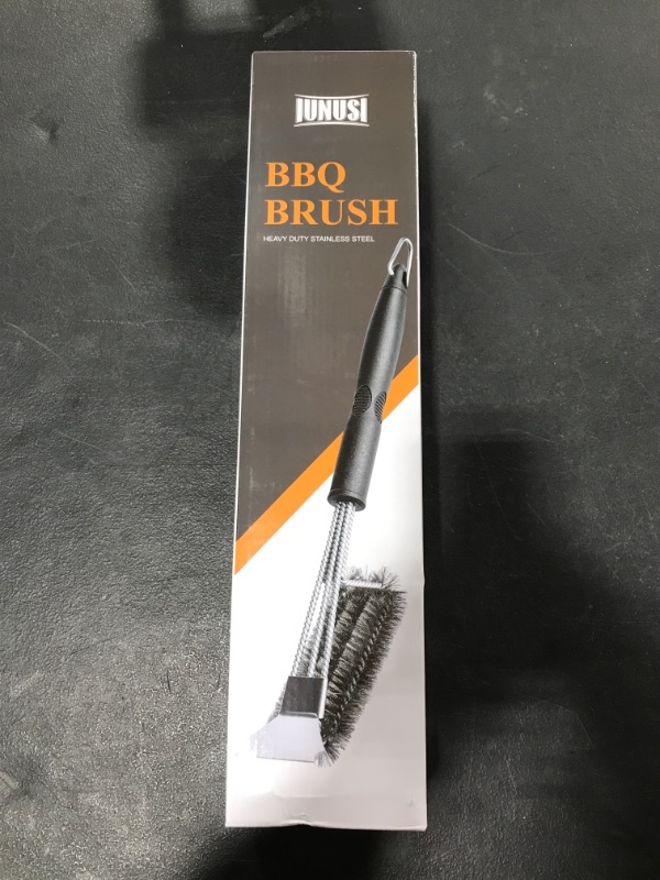 Photo 1 of Grill Brush and Scraper Bristle Free, Grill Cleaner -Extra Strong Grill Cleaning Brush,18" Stainless Steel Barbecue Triple Scrubber BBQ Brush for Gas/Charcoal Grilling Grates -Scrubbing Sponges
