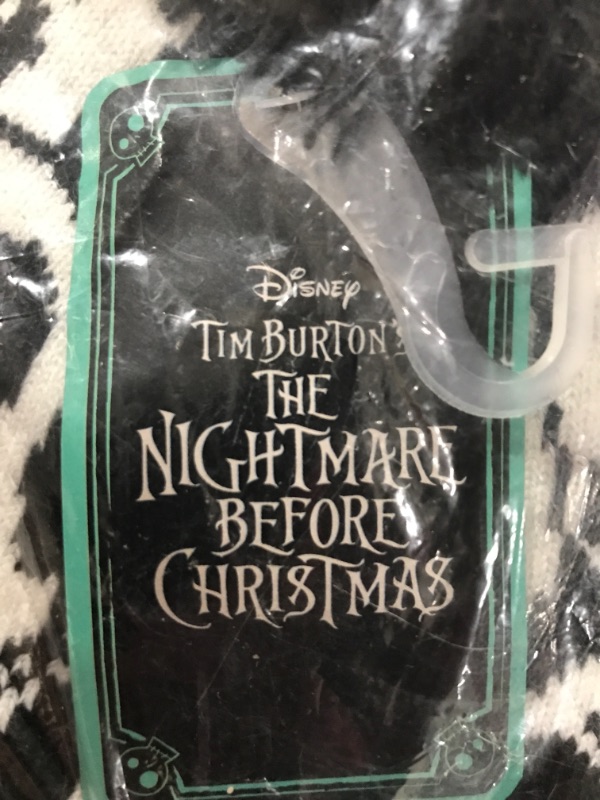 Photo 1 of NIGHTMARE BEFORE CHRISTMAS BEANIE. WHITE/BLACK. ONE SIZE. 