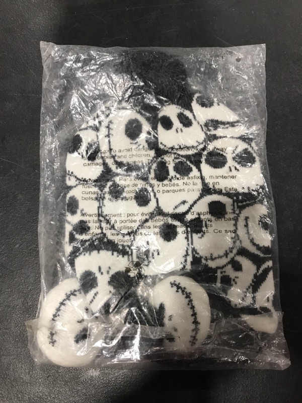 Photo 1 of NIGHTMARE BEFORE CHRISTMAS BEANIE. WHITE/BLACK. ONE SIZE. 
