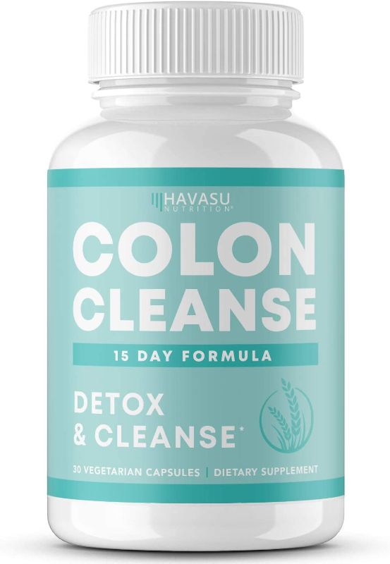 Photo 1 of Havasu Nutrition Colon Cleanse for Detox and Weight Loss 15 Day Fast-Acting Detox Cleanse and Natural Laxative for Constipation Relief, Bloating Relief, and Detox | 30 Veggie Caps (Pack of 1)
