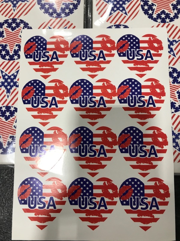 Photo 2 of AMERICAN FLAG 5FT. WITH STICKER KIT. PACK OF 5 FLAGS.