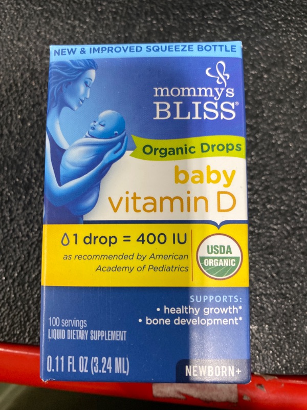 Photo 2 of Mommy's Bliss - Vitamin D Organic Drops - 0.11 Fl. Oz.
exp 02/23