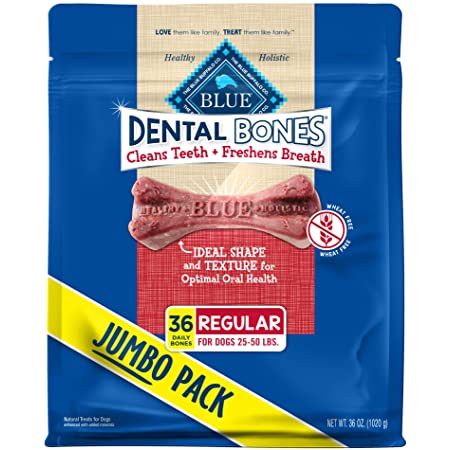 Photo 1 of Blue Buffalo Dental Bones Natural Adult Dental Chew Dog Treats
BEST BY: 07/15/2022