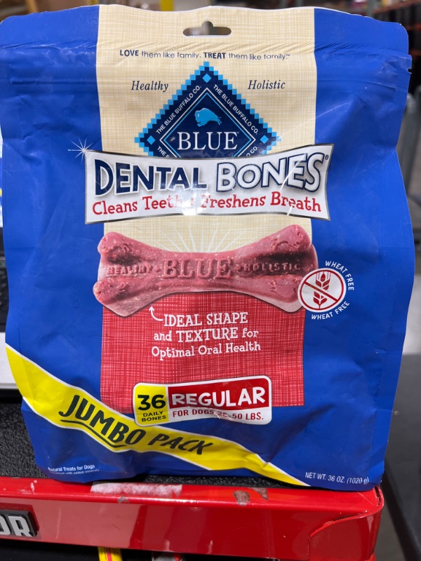 Photo 3 of Blue Buffalo Dental Bones Natural Adult Dental Chew Dog Treats
BEST BY: 07/15/2022