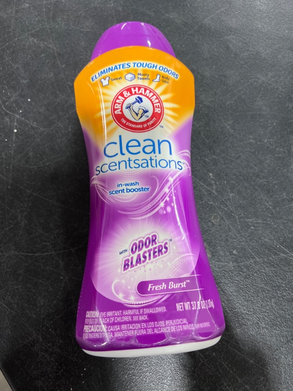 Photo 1 of Arm  Hammer Clean Scentsations In-Wash Scent Booster w/ Odor Blaster - 37.8oz
