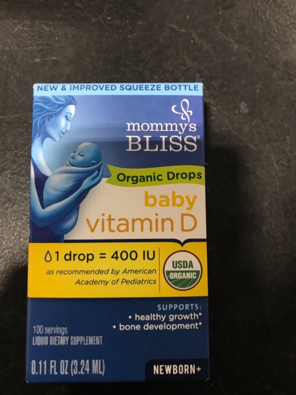 Photo 2 of Mommy's Bliss - Vitamin D Organic Drops - 0.11 Fl. Oz. exp 02/23
