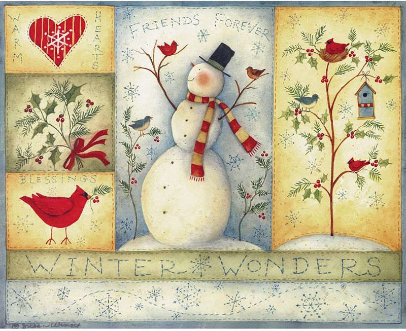 Photo 1 of 1000 Pieces Wooden Puzzles for Adults Christmas Snowman Jigsaw Puzzles 20.5 X 15 inch?52 X 38cm?
