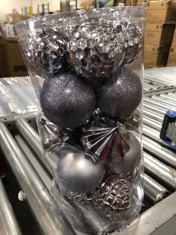 Photo 2 of 20ct 2.36”Christmas Balls Ornaments Hanging Decorations(Silver)