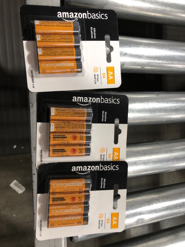 Photo 2 of Amazon Basics AA 1.5 Volt Performance Alkaline Batteries - 3 pack 
