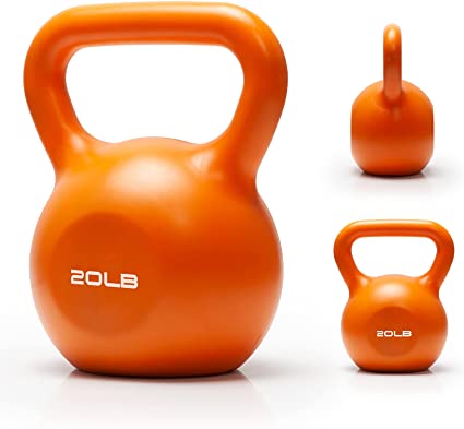Photo 1 of Adjustable Kettlebell Weights Strength Training Solid Iron Kettle Ball Exercise Handle Grip Kettlebells Great for Home or Gym Workout Free Weights Men Women Full-Body

