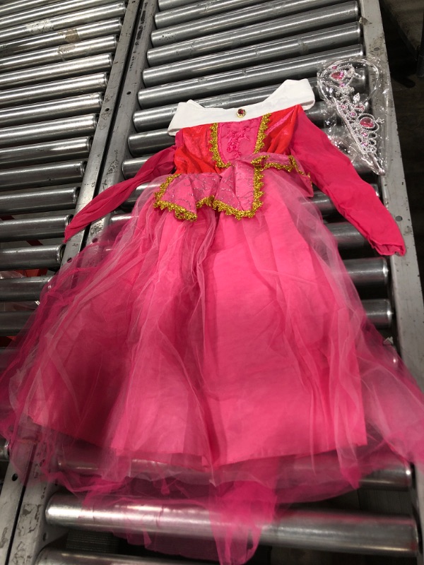 Photo 1 of Dressy Daisy Beauty Princess Costume Dress Up for Toddler Little Girls Halloween Birthday Party Fancy Ball Gown Hot Pink S