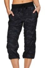 Photo 1 of Woven Capris (For Women) - BLACK CAMO XL