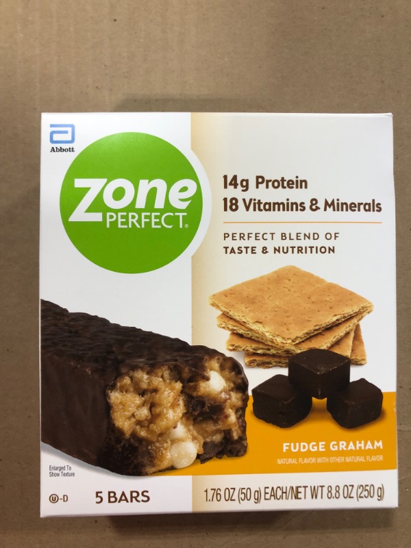 Photo 3 of Zone Perfect Nutrition Bar Fudge Graham - 1.76oz 4 Pack  
BB 1 March 2022