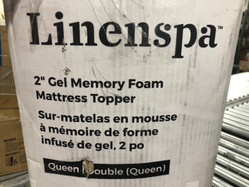 Photo 4 of Linenspa Essentials Linenspa 2 Inch Gel Infused Memory Foam Mattress Topper Queen